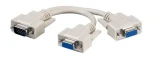 MicroConnect VGA Y-splitter kabel VGA (M) - 2x VGA (F) 0.3m šedá (MONG2H)
