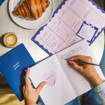 Bella Rose Zápisník Všechno bude – linkovaný, modrá barva, papír