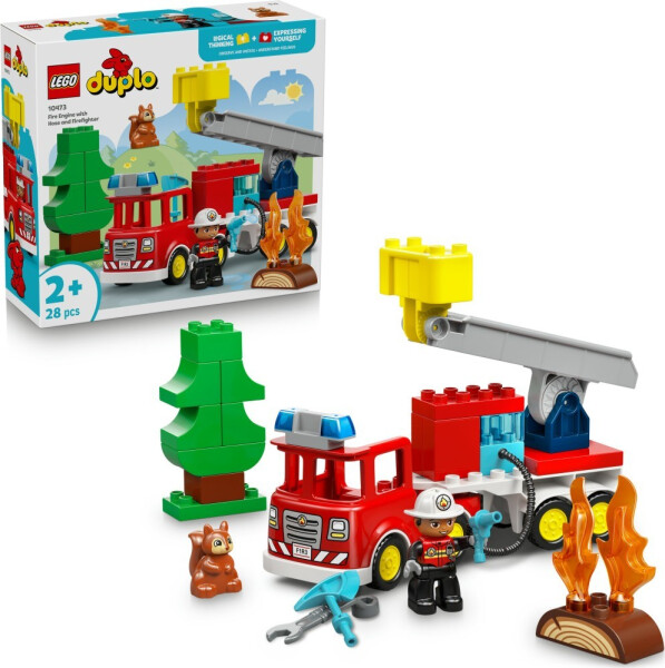 LEGO® DUPLO® 10473 Hasičské auto s hadicí a hasičem - LEGO® DUPLO®