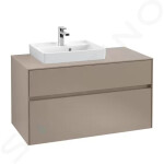 VILLEROY & BOCH - Collaro Umývátko nábytkové 500x400 mm, s přepadem, 1 otvor pro baterii, CeramicPlus, Stone White 43345GRW