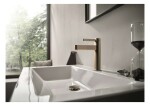 HANSGROHE - Finoris Umyvadlová baterie, s výpustí Push-Open, CoolStart, EcoSmart, kartáčovaný bronz 76024140