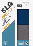 Pánské boxerky SLG Base Short C2P - UNKNOWN - sv. šedé-tyrkys V001 - SLOGGI MULTIPLE COLOURS 1 XL