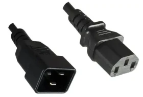 MicroConnect Prodlužovací kabel C13 - C20 1m černá (PE030610)