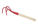 LEVIOR 61297 Drápek - kypřič zahradnický, 3 hroty, dřevěná násada 27cm
