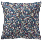 Ib Laursen Bavlněný povlak na polštář Blue / flowers 60 × 60 cm, modrá barva, textil