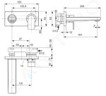 IDEAL STANDARD - Edge Umyvadlová baterie pod omítku, chrom A7116AA