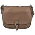 Trendy dámská koženková crossbody kabelka Grácie, khaki