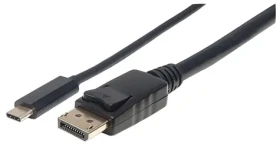 Manhattan USB-C na DisplayPort černá / Redukce / 3840 x 2160 px / 60 Hz / 1 m (152471)