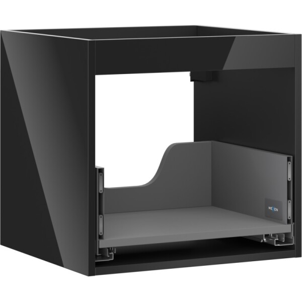 MEXEN - Box-A skříňka pro umyvadlo 50, 1 šuplík, černá lesk 91AX0-0500-470-1-70