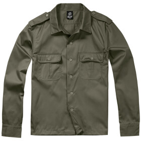Brandit Košile US Shirt Longsleeve olivová 3XL
