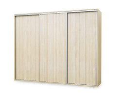 Nábytek Mikulík Skříň FLEXI 3 - 3x dveře plné ROZMĚR: (š/v/h) 300 x 220 x 65 cm