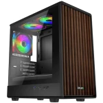 EVOLVEO Panthera černá / PC skříň / mATX / 3x ARGB 120mm / dřevěný panel / temperované sklo / bez zdroje (PANTHERA-BK-3)