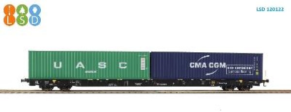 Z120122 H0 - nákladní vůz Sggnss Rhein Cargo UASC + CMA-CGM