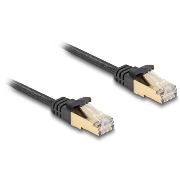 Delock 80329 RJ45 síťové kabely, propojovací kabely CAT 6A S/FTP 7.50 m černá 1 ks