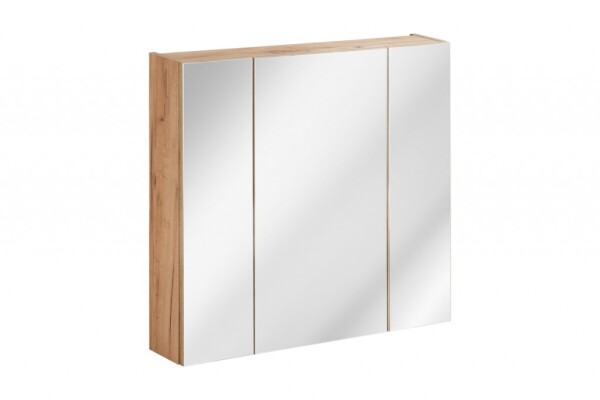 COMAD - Zrcadlová skříňka 80cm 3 dvířka DUB CAPRI 5907611647851