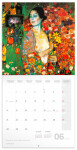 Nástěnný kalendář poznámkový 2027 Notique Gustav Klimt, 30 x 30 cm