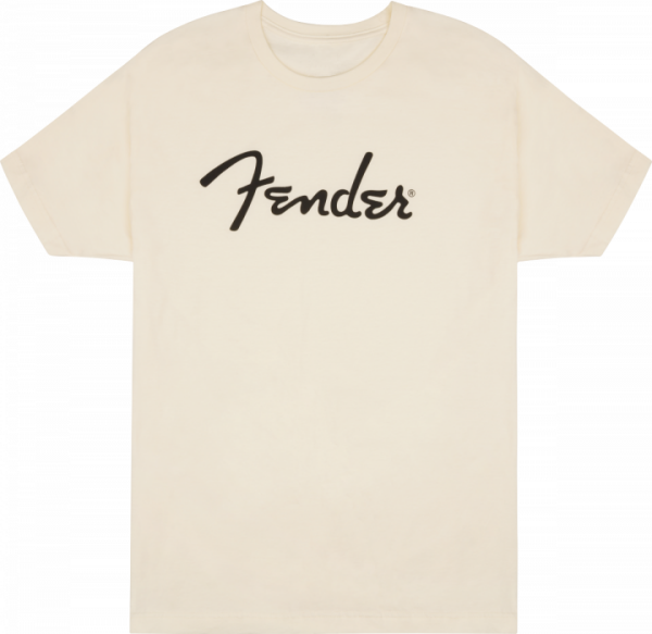 Fender Spaghetti Logo T-Shirt, Olympic White, S