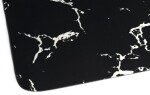 AQUALINE - Koupelnová předložka 50x80cm, absorpční, černá/mramor PCD011