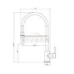 INVENA - Dřezová baterie CHAMELEON, černá BZ-29-L04-C