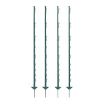 Plastový sloupek pro elektrický ohradník, délka 150 cm, 14 oček, zelený