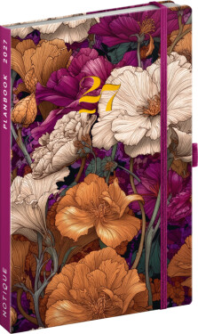 NOTIQUE Planbook planner/notebook Vintage Flowers 2027, 13 x 21 cm