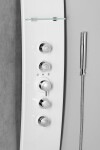 POLYSAN - LUK termostatický sprchový panel rohový 250x1300, bílá 80325