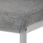Jídelní židle, šedá, látka, DCL-379 GREY2