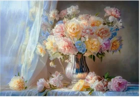 Castorland 152278-2 Puzzle Art Collection: Pivoňky