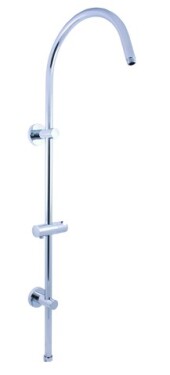 SLEZAK-RAV - Sprchová tyč k bateriím s hlavovou a ruční sprchou, Barva: chrom MD0554