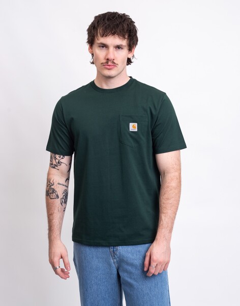 Tričko Carhartt WIP S/S Pocket T-Shirt Dark Scarab