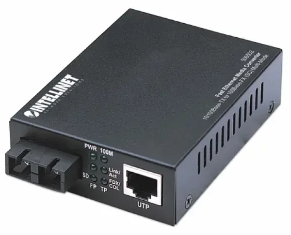 Intellinet Konvertor médií Fast Ethernet Multimode / Konvertor médií / RJ-45 - SC / 100 Mb/s / dosah 2 km (506502)