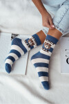 DÁMSKÉ PONOŽKY S MEDVÍDKEM/PROUŽKEM 0200.146 JEANS 37-41