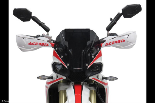 Kove 450 Rally Regular 23-26, 450 Rally Pro 23-26 Adventure Sports plexi štít Powerbronze 270x305mm - černá