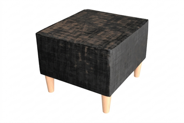 Taburet Bresso - látka Mafera látka: Mafera 36 - černá