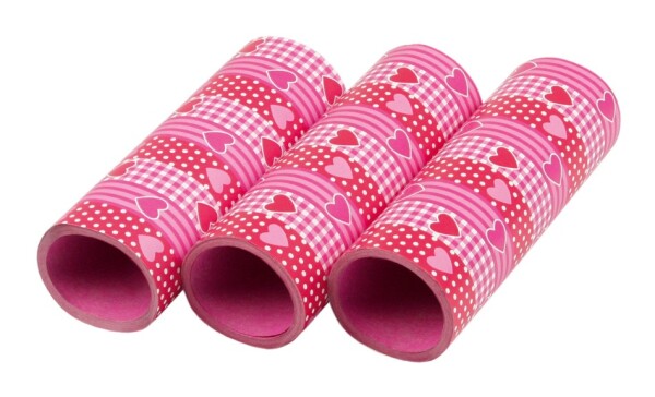 Serpentýny 3ks srdce