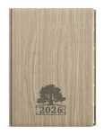 Týdenní diář 2026 Oskar Wood A5 světle hnědá