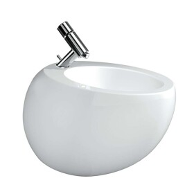 Laufen - Il Bagno Alessi One Závěsný bidet, boční přívod vody, s LCC, bílá H8309714003041