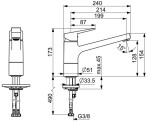 HANSA - Twist Dřezová baterie, chrom 09142283