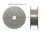 Plasty Mladeč tisková struna filament 1.75 PLA bílá 2 kg (F175PLA_WH_2KG)