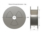 Tisková struna bílá 1,75 kg Filament