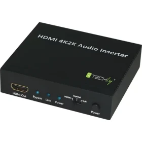Techly IDATA-HDMI-AI4K černá / HDMI audio embedder / 4K / HDCP (IDATA-HDMI-AI4K)
