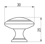 Bosetti Marella Nábytková knopka rustikální Columnae staroměď (405068)
