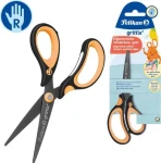 PELIKAN Griffix dětské nůžky NeonBlack / Špičaté / Pravák / Ergonomická rukojeť (819060)
