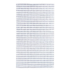 DpCraft Nalepovací kamínky 3 mm 806 ks stříbrné