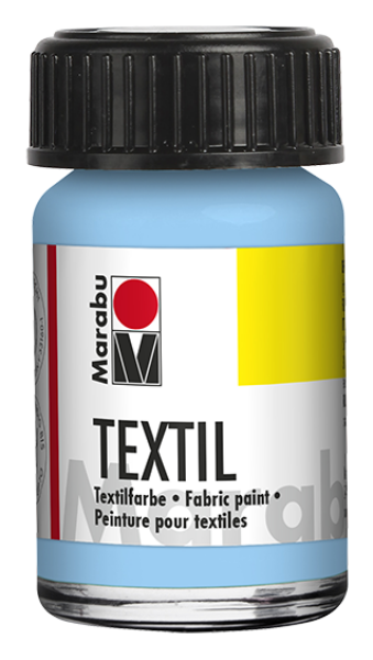Barva na textil Marabu Textil 15 ml - modrá světlá 090