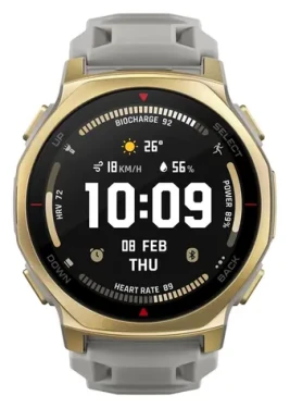 Amazfit T-Rex 3 Pro 44mm Arctic Gold / Chytré hodinky / 1,32" AMOLED / 10 ATM / BT 5.2 / NFC / GPS (W2548GL2N)