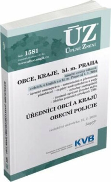 ÚZ 1581 Obce, Kraje,