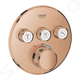 GROHE - Grohtherm SmartControl Termostatická sprchová podomítková baterie, 3 ventily, Warm Sunset 29121DA0