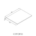 CERANO - Deska pod umyvadlo Adele - dub zlatý Craft - 60,2x1,8x45,3 CER-499679