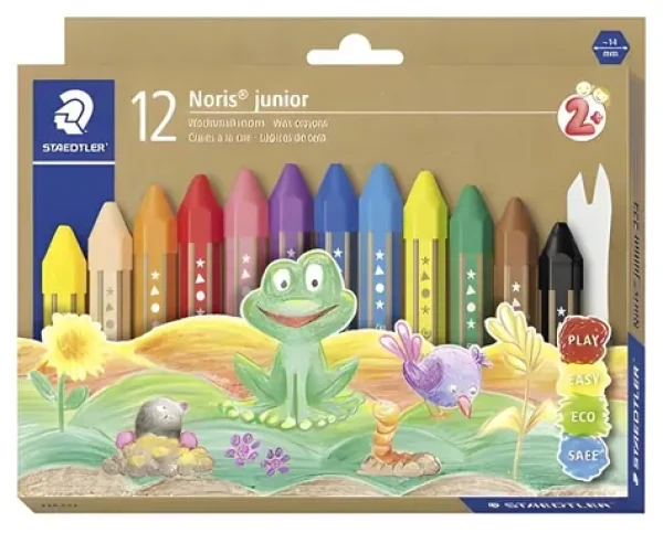 Staedtler Noris Junior / Voskovky / 12 ks / šestihranné / papírový obal (224 C12)